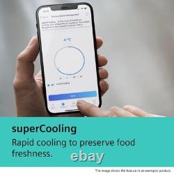 Siemens iQ500 572 Litre French Door Freestanding Fridge Freezer Bl KF96RSBEA