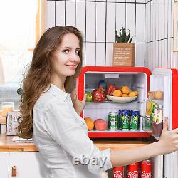 Single Door Mini Fridge Reversible Door Compact Refrigerator for Dorm Apartment