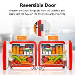 Single Door Mini Fridge Reversible Door Compact Refrigerator for Dorm Apartment