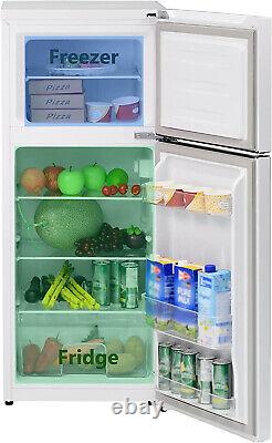 Smad 126 L 2 Door Fridge Freezer Freestanding Refrigerator Dorm White Quiet
