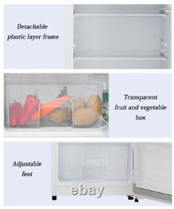 Smad 126 L Apartment Size Top Freezer 2 Door Fridge Freestanding Refrigerator