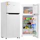 Smad Freestanding Fridge Freezer 121l Fast Cooling 2 Door Refrigerator White