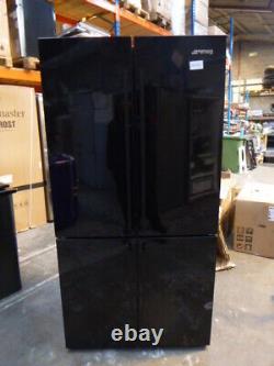 Smeg American Fridge Freezer FQ60NDF Black Lightly Used 4 Door (JUB-6931)