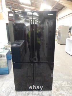 Smeg American Fridge Freezer FQ60NDF Black Used 4 Door (JUB-6481)
