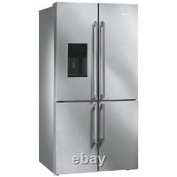 Smeg American Fridge Freezer FQ75XPED Graded 91cm St/Steel 4 Door (JUB-10339)