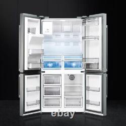 Smeg American Fridge Freezer FQ75XPED Graded 91cm St/Steel 4 Door (JUB-10339)