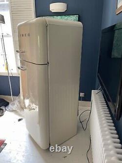 Smeg FAB30P3 Used Cream Fridge Freezer plus spare new fridge door