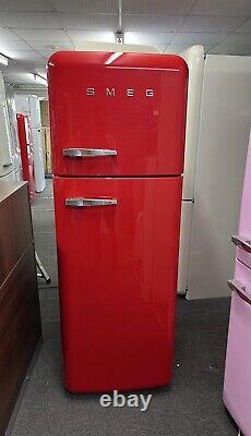 Smeg FAB30RRD5UK 50s Style Right Hand Hinge Freestanding Fridge Freezer In Red