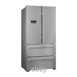 Smeg FQ55FXDF French-door Style Large Fridge Freezer Stainless Steel Look