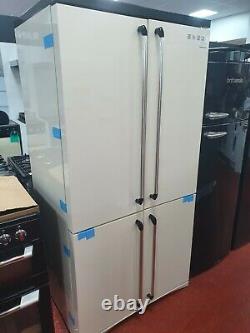 Smeg FQ960P 4-Door American Style Fridge Freezer, Cream Ex Display