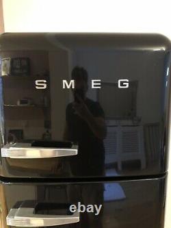 Smeg Fridge Freezer FAB30 In Black New Door Seal Needed