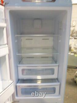 Smeg Fridge Freezer FAB32LPB5UK Lightly Used Pastel Blue with Red Doors (JUB-6723)