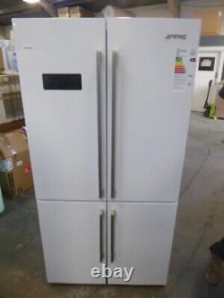 Smeg Fridge Freezer FQ60BDF Graded White American Style Four Door (JUB-9265)