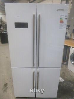 Smeg Fridge Freezer FQ60BDF White Graded American Style Four Door (JUB-8315)