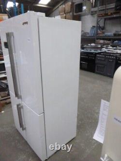 Smeg Fridge Freezer FQ60BDF White Used American Style Four Door (JUB-6310)