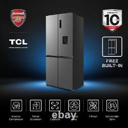 TCL 518 Litre Free Built-In Four Door American Fridge Freezer Stai RC518CXD0UK
