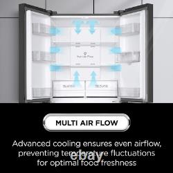 TCL 518 Litre Free Built-In Four Door American Fridge Freezer Stai RC518CXD0UK