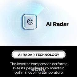 TCL 518 Litre Free Built-In Four Door American Fridge Freezer Stai RC518CXD0UK