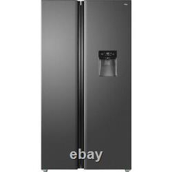 TCL RP503SSF0UK American Fridge Freezer Silver Freestanding