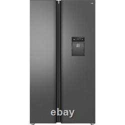 TCL RP631SSE0UK American Fridge Freezer Silver Freestanding