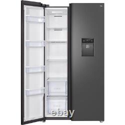 TCL RP631SSE0UK American Fridge Freezer Silver Freestanding