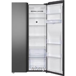 TCL RP631SSE0UK American Fridge Freezer Silver Freestanding