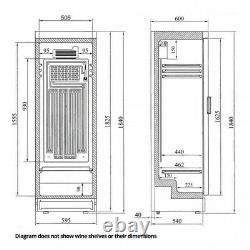 Tefcold Fs1380wb New Glass Door Wine Fridge Drink Bottle Cooler Next Day Delv