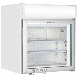 Tefcold UF50GCP-P + Canopy Glass Door White Display Freezer (Boxed New)