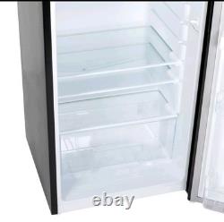 Top Mount Fridge Freezer Black 138L with Adjustable Thermostat Willow WTM138B