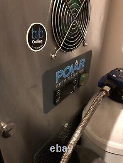 Triple Door Counter Freezer Polar U-Series with Upstand 417Ltr