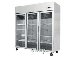 Triple Glass Door Upright Freezer