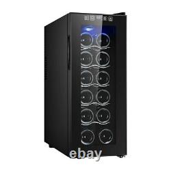 Under Counter Drinks Fridge, 12/16 Bottles Beer And Wine Cooler With Glass Door