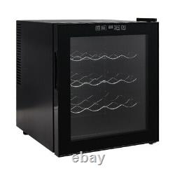 Under Counter Drinks Fridge, 12/16 Bottles Beer And Wine Cooler With Glass Door