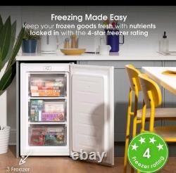 Under Counter Freezer, 88 Litre, Reversible Door, White, Igenix IG355W
