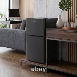 Under Counter Fridge 51L Freestanding Fridge Compact Refrigerator with 2 Doors
