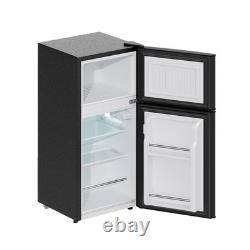 Under Counter Fridge 51L Freestanding Fridge Compact Refrigerator with 2 Doors