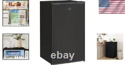 Under Counter Fridge Freezer, 91L, Reversible Door, Black, IG355X with Lock