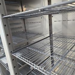 Upright Freezer Double 2 Door White 1152L Kitchen Commercial Refrigeration Po