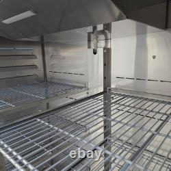 Upright Freezer Double 2 Door White 1152L Kitchen Commercial Refrigeration Po