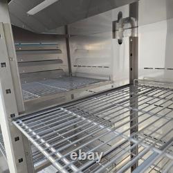 Upright Freezer Double 2 Door White 1152L Kitchen Commercial Refrigeration Po
