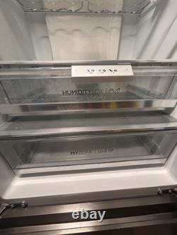 Used Haier HB20FPAAA Freestanding 75/25 French Fridge Freezer, Stainless Steel