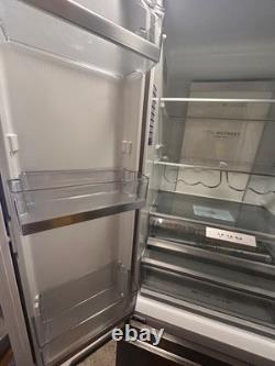 Used Haier HB20FPAAA Freestanding 75/25 French Fridge Freezer, Stainless Steel