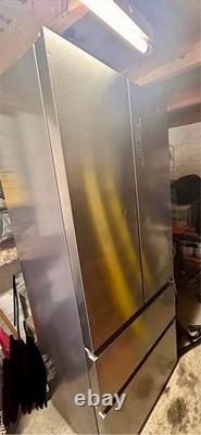 Used Haier HB20FPAAA Freestanding 75/25 French Fridge Freezer, Stainless Steel
