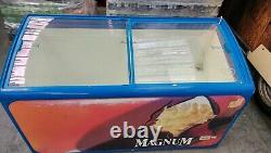 Used ice cream display freezer / sliding door ice lolly display freezer