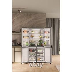 Whirlpool 594 Litre Four Door American Fridge Freezer Stainless Steel WQ9B2LG