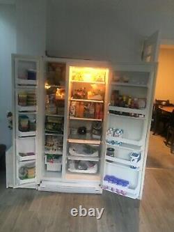 Whirlpool refrigerator American style separate freezer section control Croydon