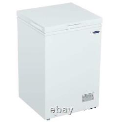 White Freestanding Chest Freezer 98L Outbuilding Suitable ICEKING CF100W. E