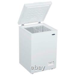 White Freestanding Chest Freezer 98L Outbuilding Suitable ICEKING CF100W. E