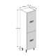 White Gloss Handleless Kitchen Units Complete Set Doors Base Wall Cabinets Jpull