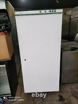 White single door commercial freezer. Takeaway/restaurant